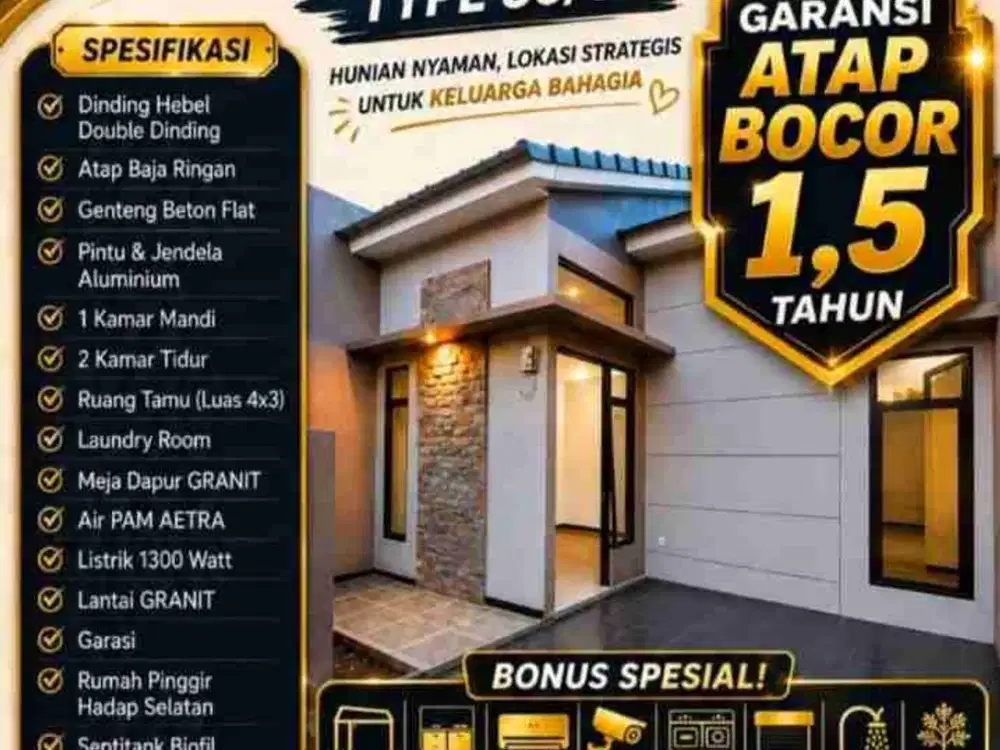 Rumah Griya Sepatan Mewah dan Megah dijual Cash dan KPR