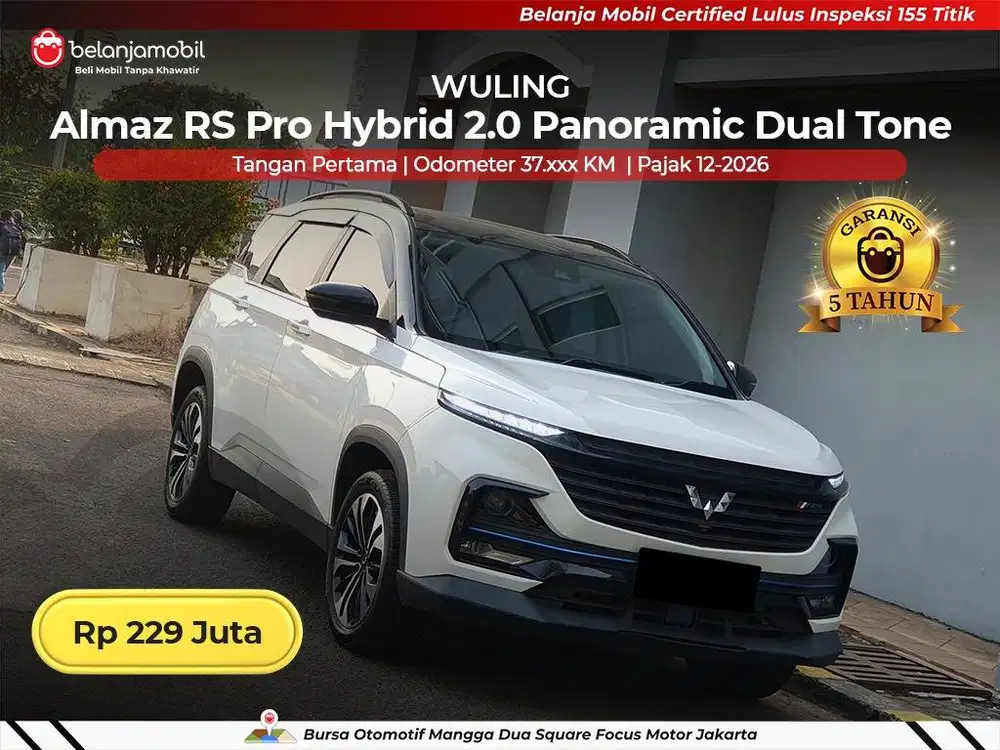 [ GARANSI 5TH ] Wuling Almaz RS Pro Hybrid 2.0 Dual Tone 2022 2023