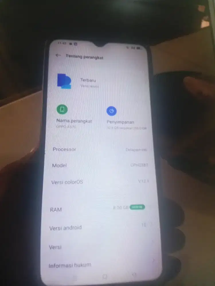 Oppo A57S ram 8/256