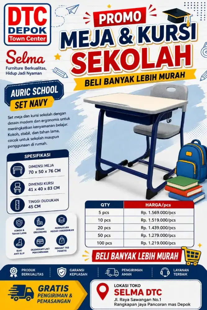 Set Kursi Sekolah Selma by Informa