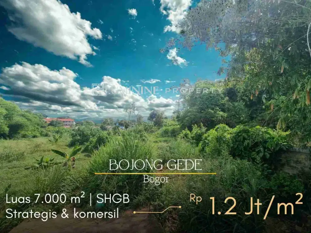 TANAH MURAH COCOK UNTUK PERUMAHAN DI BOJONG GEDE - KAB. BOGOR