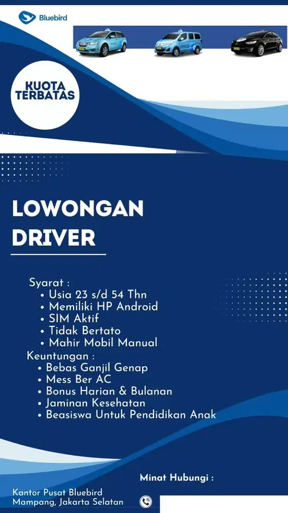 Dibutuhkan driver Taksi