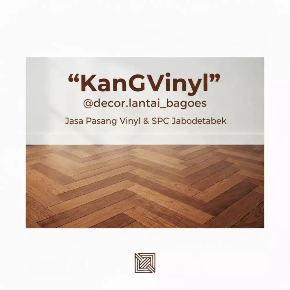 Jasa pasang Vinyl pola herringbone
