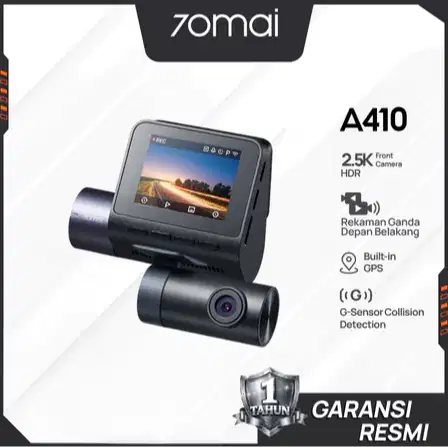 dashcam 70mai A410 Dual Channel 2,5k HD Resolution with Build in GPS