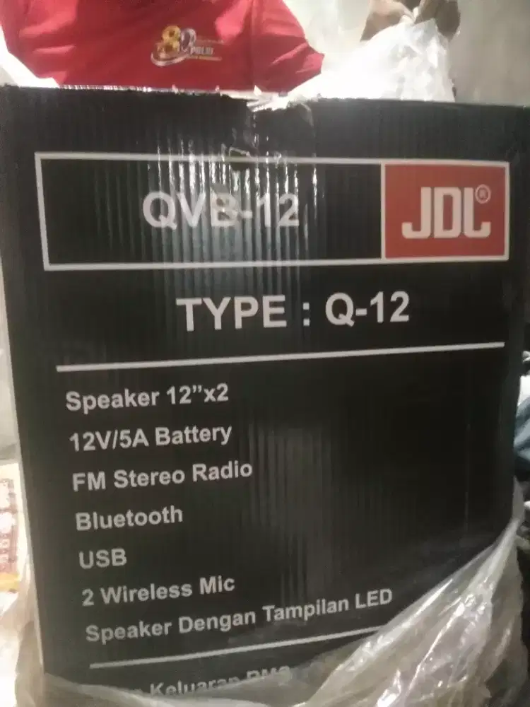 Speaker JDL 12 inc double speaker suara Joss mic 2 wireless