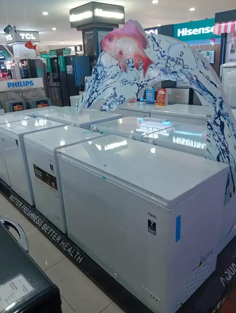 SPESIAL PROMO FREEZER AQUA TERMURAH 2 JUTAAN TERBARU BERGARANSI RESMI