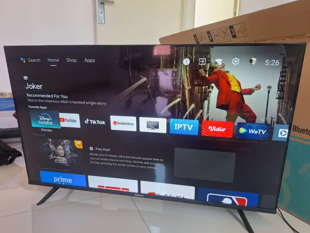 Dijual smart tv android merk Hisense 43 inch