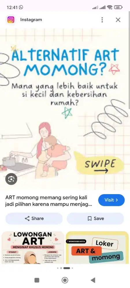 dicari ART nginep momong newborn 3 bulan