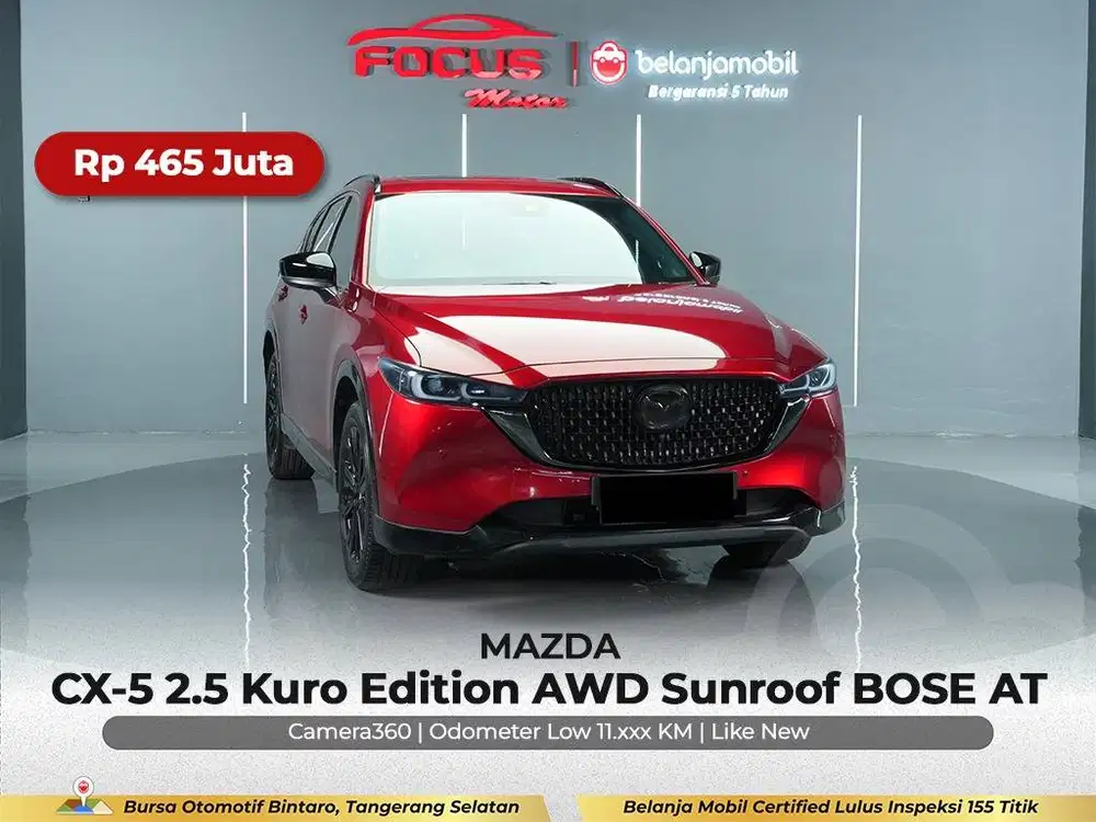 [ AWD - KM LOW ] Mazda CX5 CX 5 CX-5 2.5 Kuro Sunroof AT 2024/2025