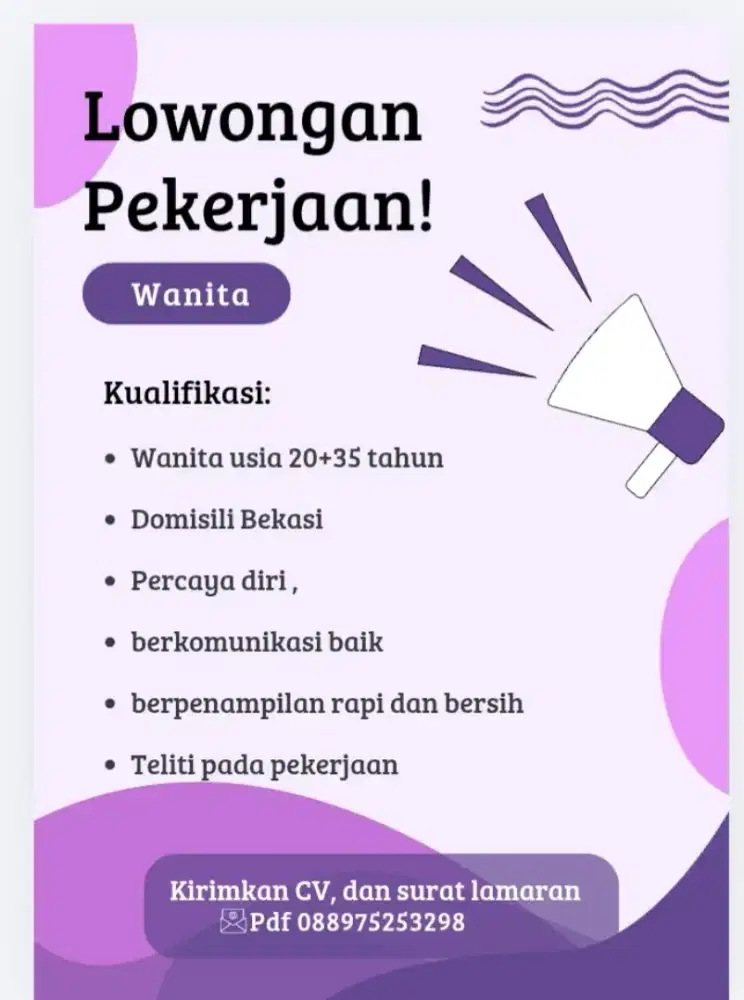 Lowongan kerja wanita