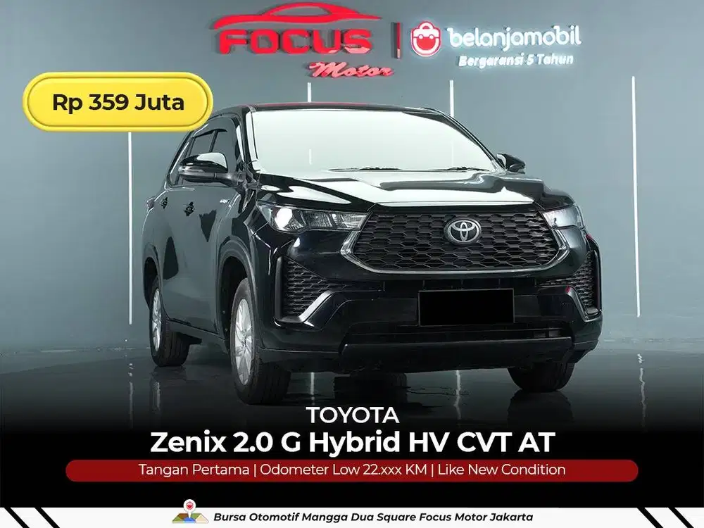 [ LOW KM 22RB ] Toyota Zenix 2,0 G Hybrid CVT AT 2023/2024