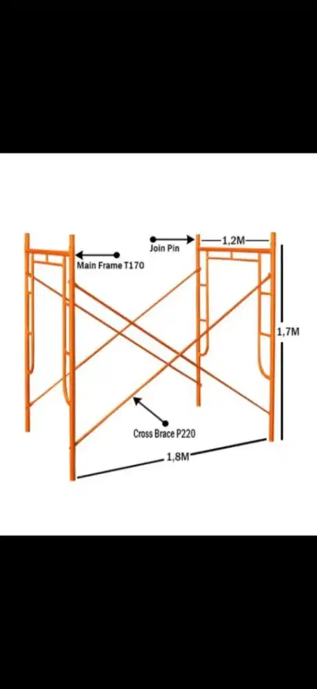 Scaffolding steger