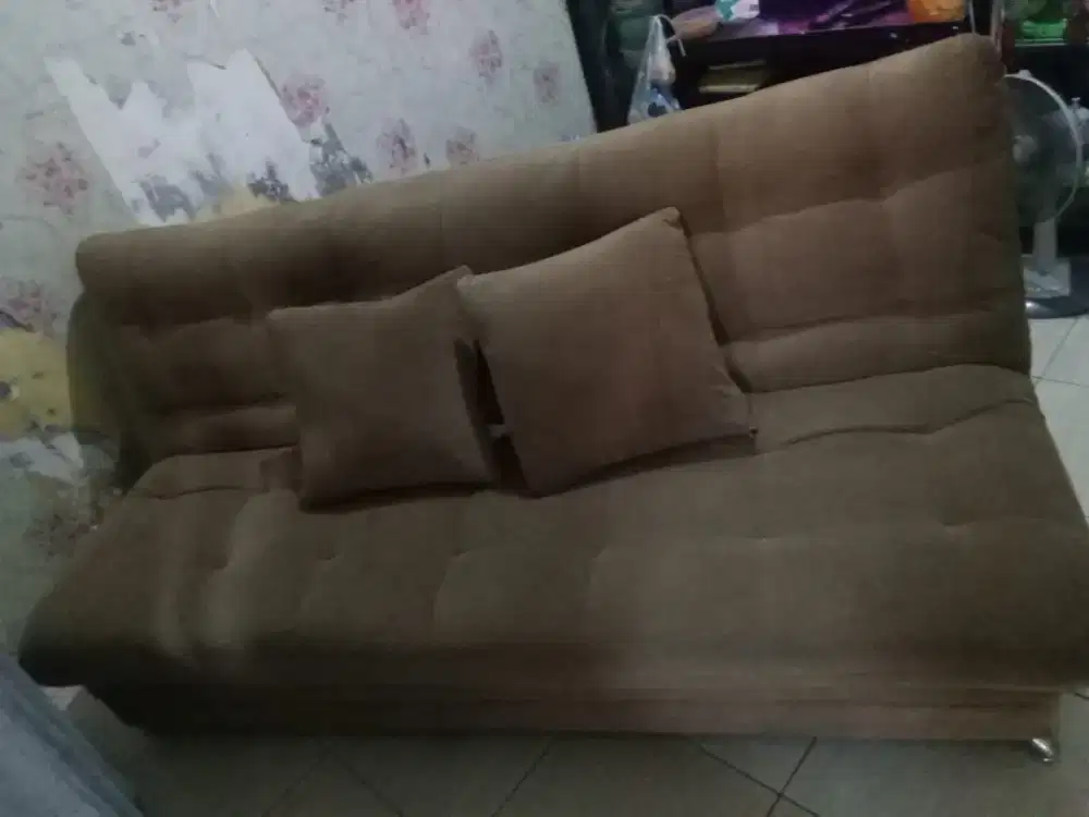 SOFA BED 2 IN 1 KONDISI WARNA & KEEMPUKAN MASIH 90%