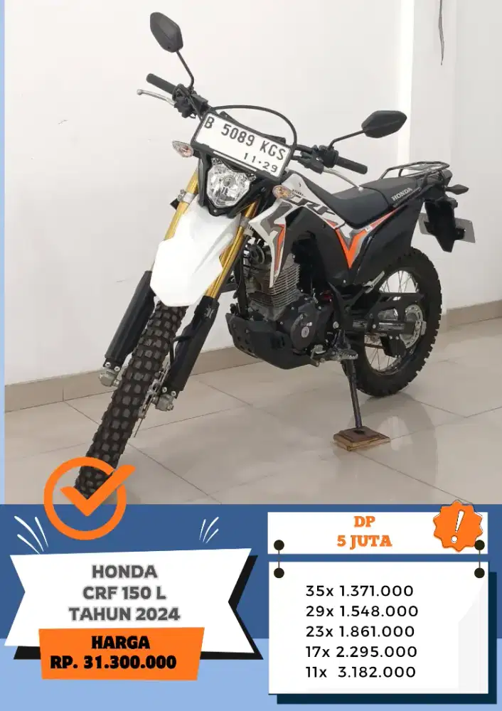 KM 1 RIBU!! HONDA CRF 150 L TAHUN 2024