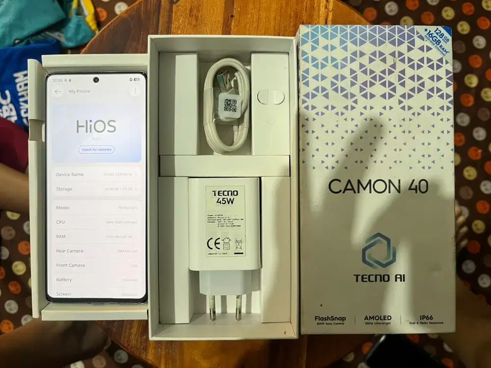 Tecno Camon 40 8+8/128GB Fullset