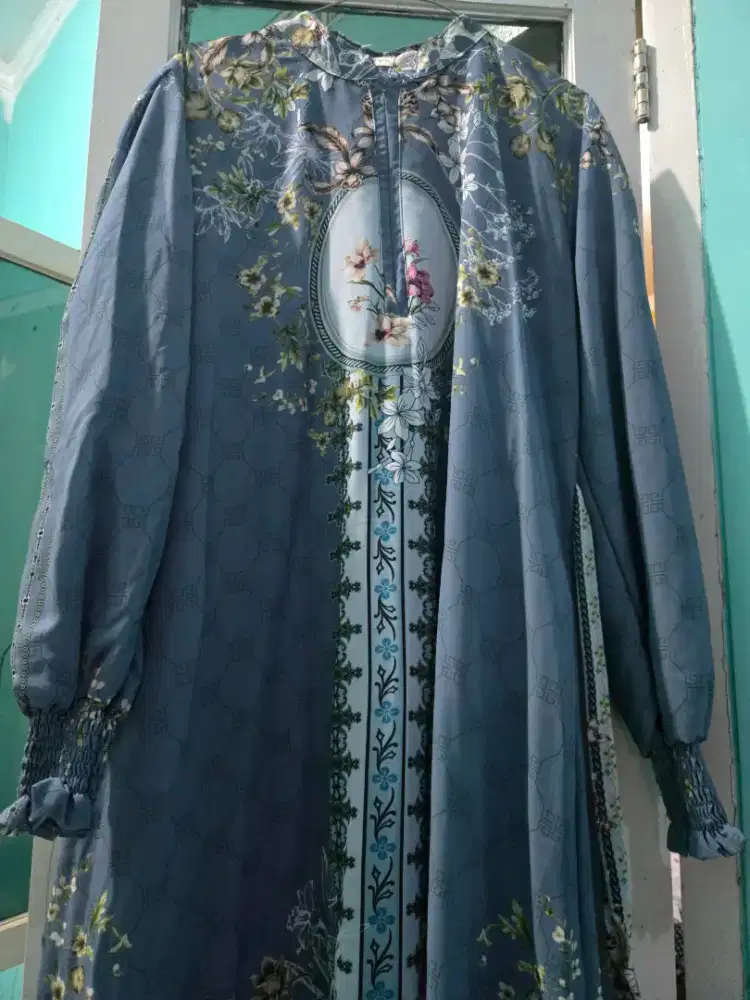 Gamis midi tali belakang