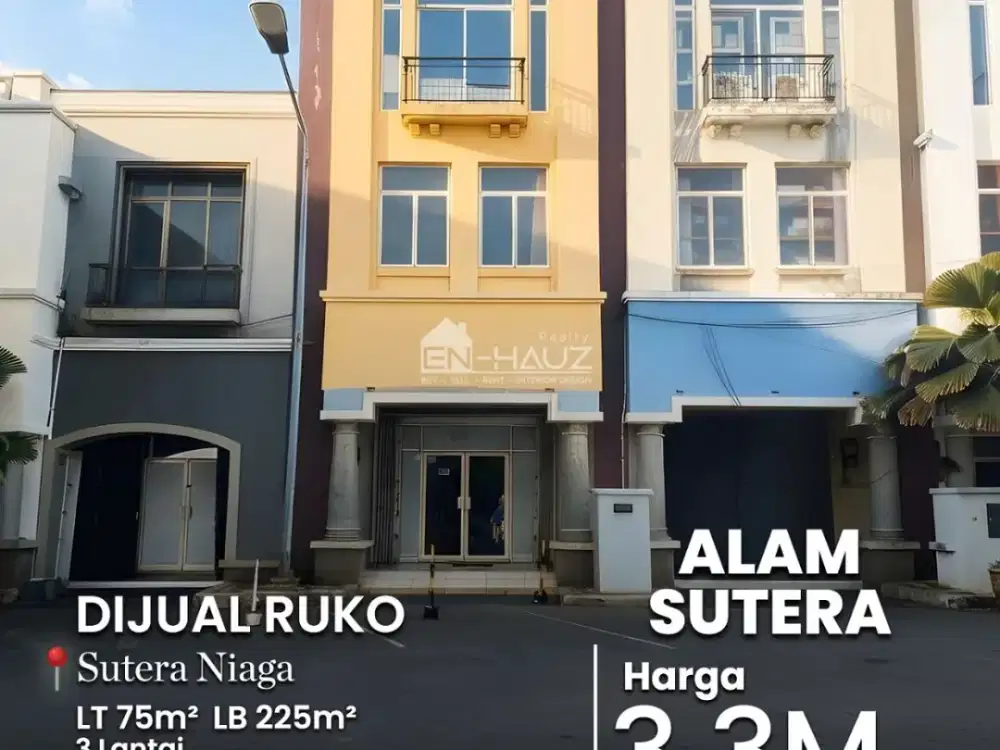 (MC) DIJUAL RUKO SUTERA NIAGA, ALAM SUTERA