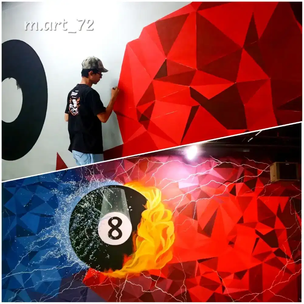 Mural pengganti stiker atau wallpaper
