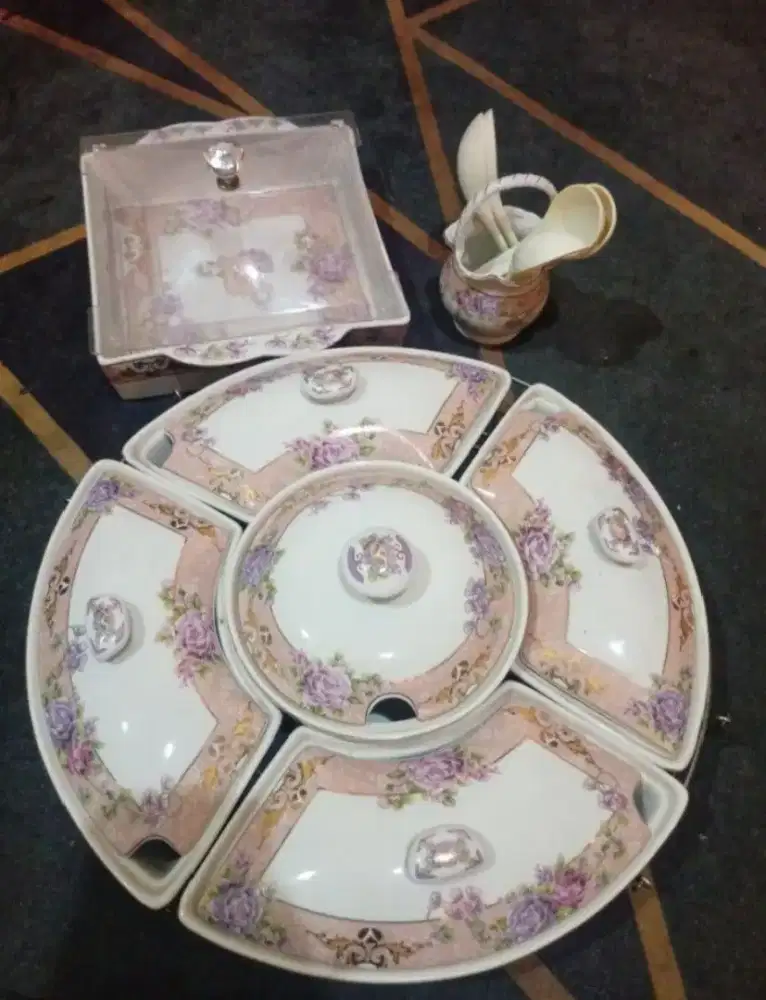 Vicenza Full Set Magnolia Wadah Prasmanan Luxury Shabby Chic