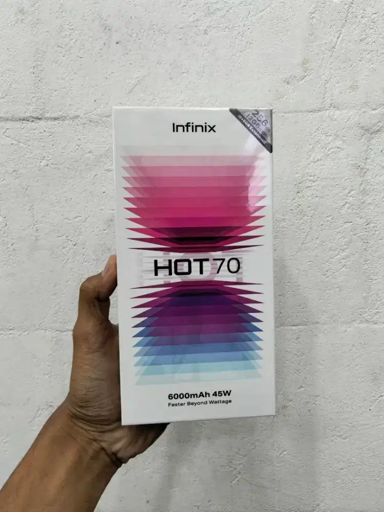 HP Gaming Murah Infinix Hot 70 6/256GB Fullset Original | Rona Gadget