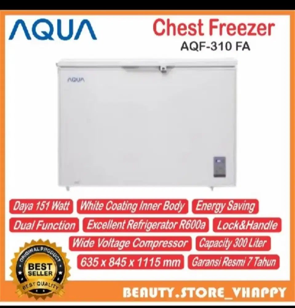 Freezer AQUA AQF-310FA