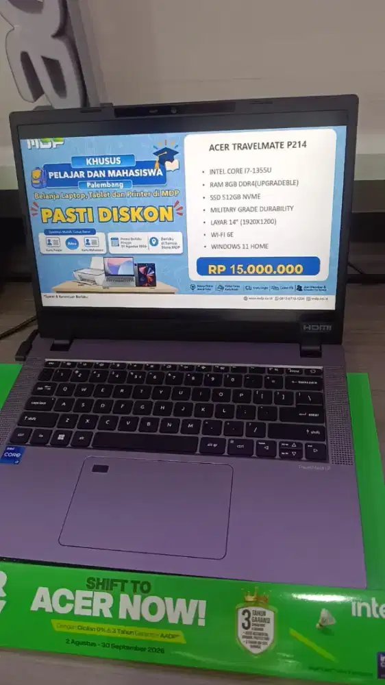 CICILAN LAPTOP ACER I7 MENGGUNAKAN HOME CREDIT GRATIS 2X CICILAN