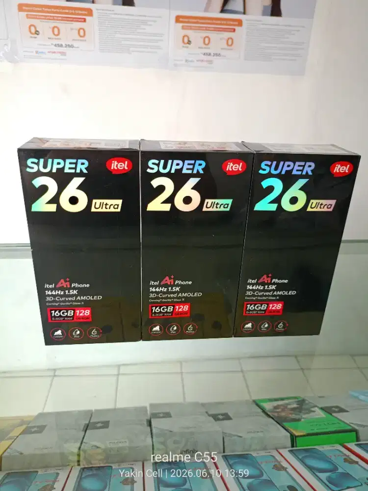 Itel S26 Ultra 8+8/128 Layar Curved AMOLED 144Hz Garansi Resmi