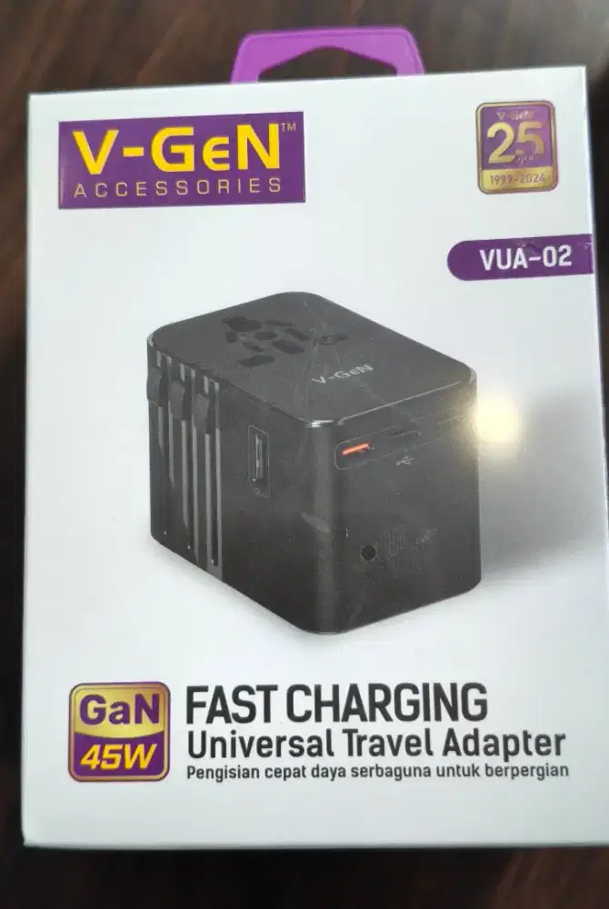 Travel Adapter Universal V-GeN VUA-02 GaN 45Watt