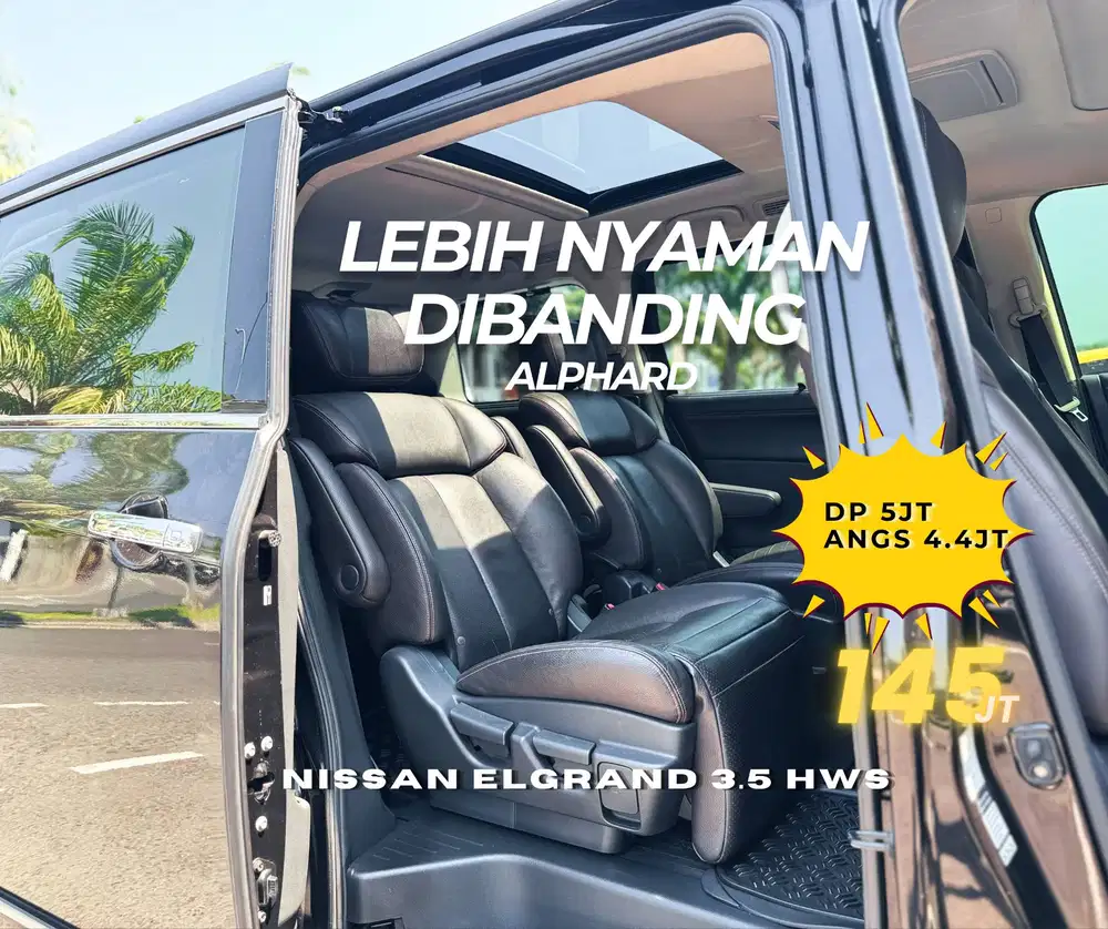 [DP 5jt] NISSAN ELGRAND 3.5 HWS 2012 NIK 2011 bs TT ALPHARD NAV1