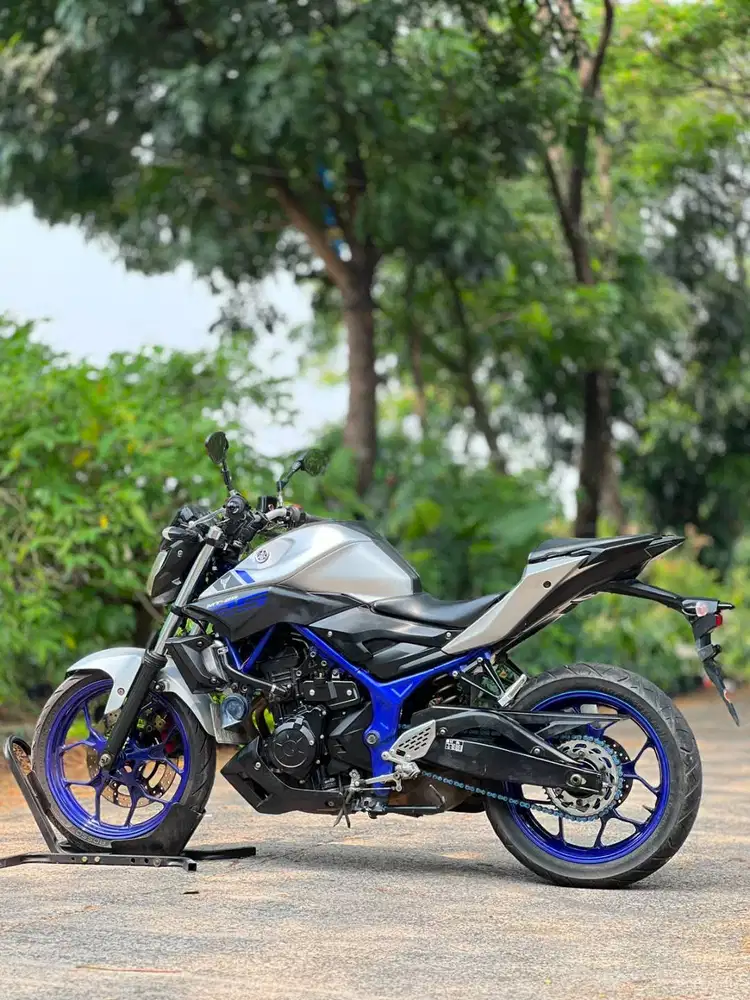 YAMAHA MT25 OLD 2015 SILVER KM RENDAH PAJAK PANJANG SIAP GAS HARIAN