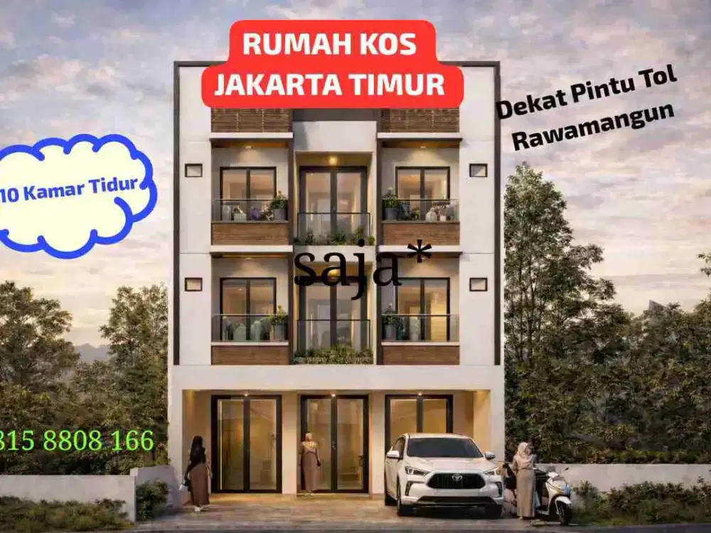 Dijual Rumah Kost Dekat Tol Rawamangun Jakarta Timur
