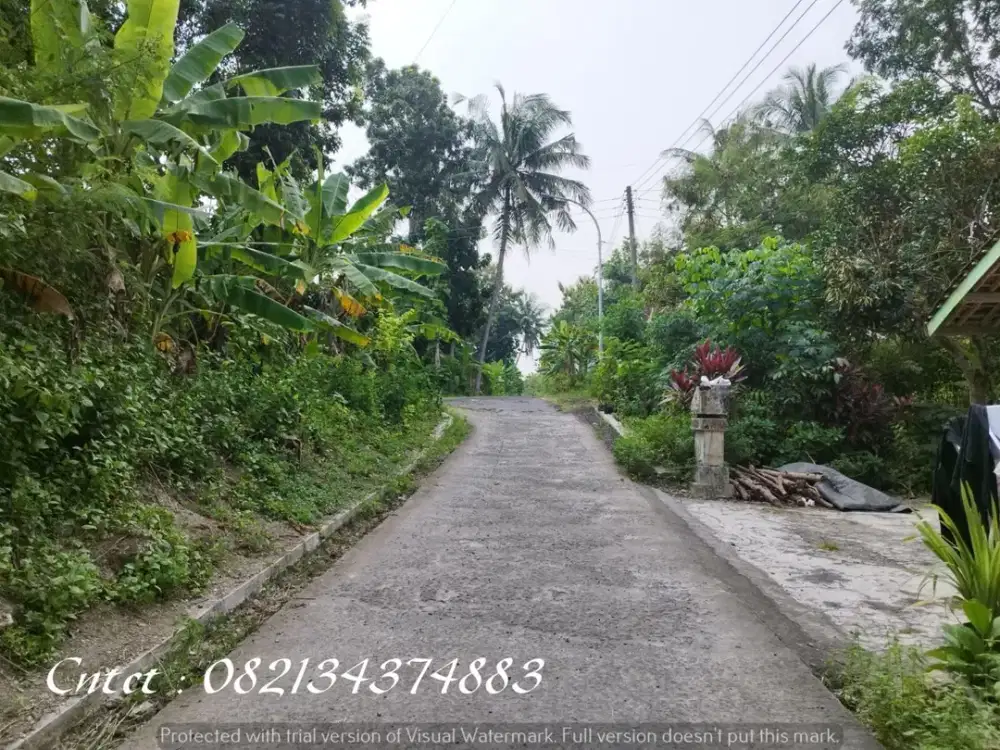Tanah dijual di Jl Wates dekat terminal Sentolo Yogya, Lt 177m2
