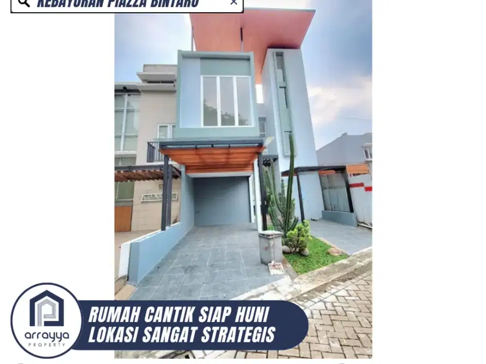 DIJUAL RUMAH CANTIK 2 LANTAI SIAP HUNI LINGKUNGAN ASRI DI KEBAYORAN PIAZZA (DM82)