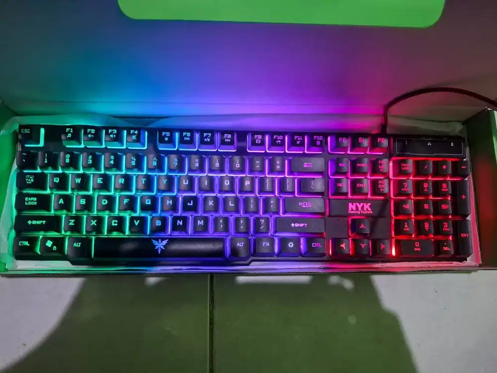 Keyboard Gaming NYK Nemesis RGB Membrane Full Size