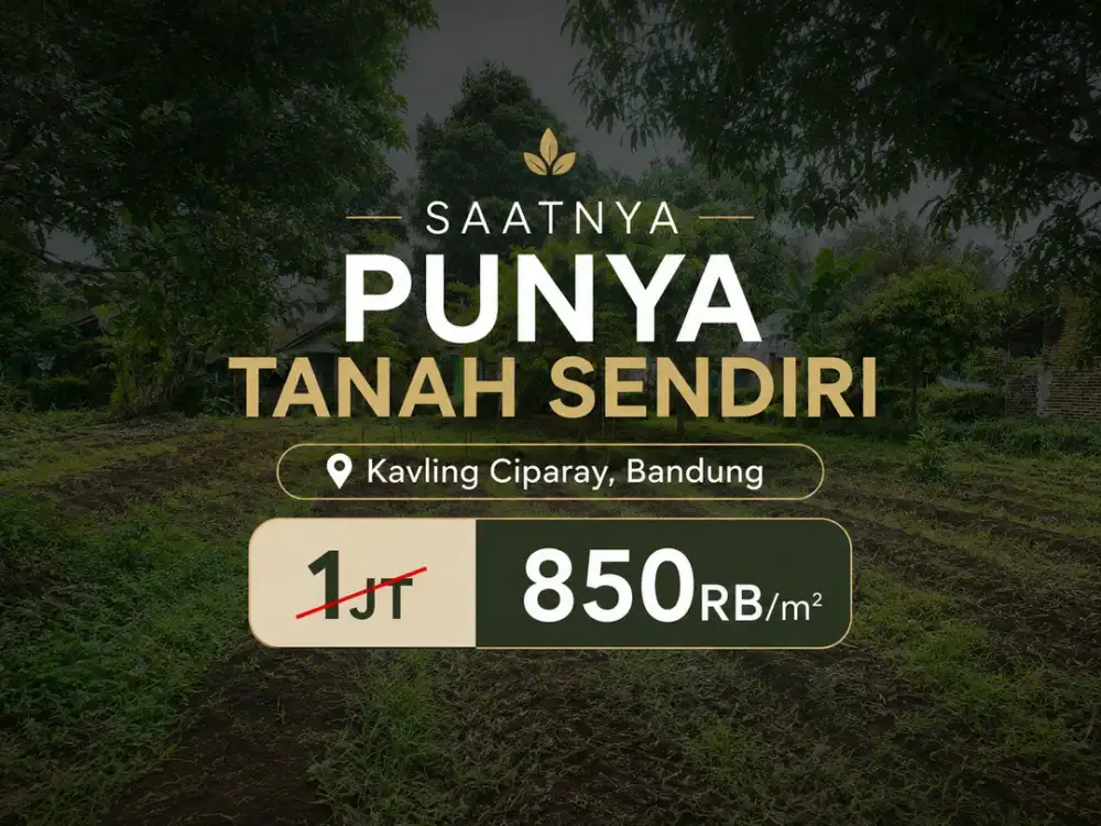 Tanah Dijual di Ciparay Bandung, Lokasi Strategis