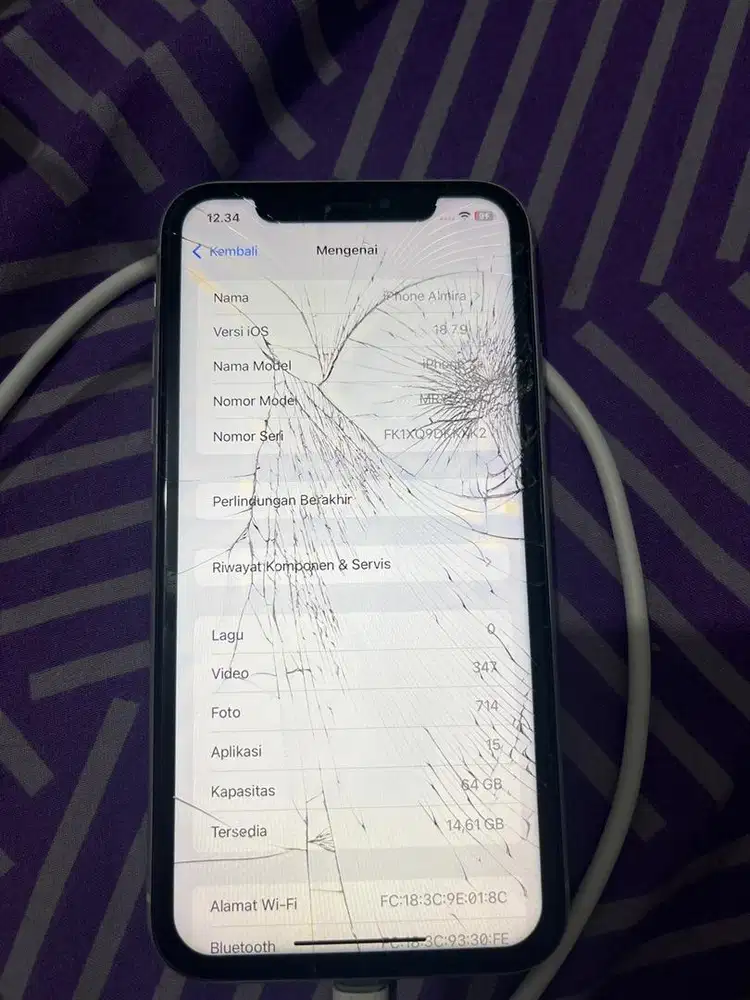 FS IPHONE XR 64 GB WHITE EX INTER INDOSAT ONLY