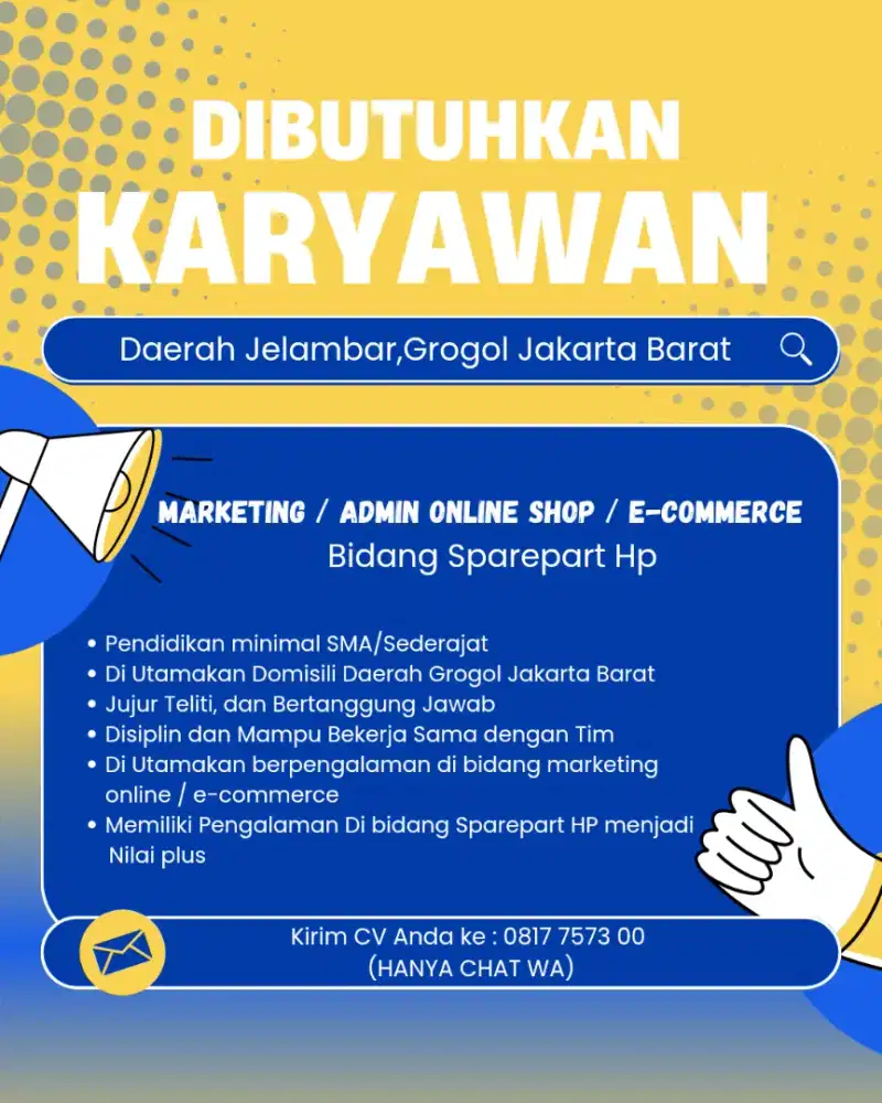 MARKETING & ADMIN ONLINE SHOP / E-COMMERCE