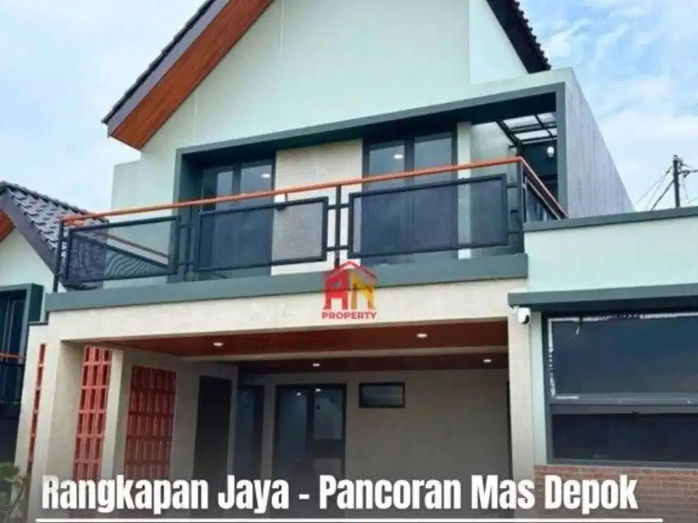 Rumah Furnish+Rooftop Dekat Pintu Tol Sawangan Depok
