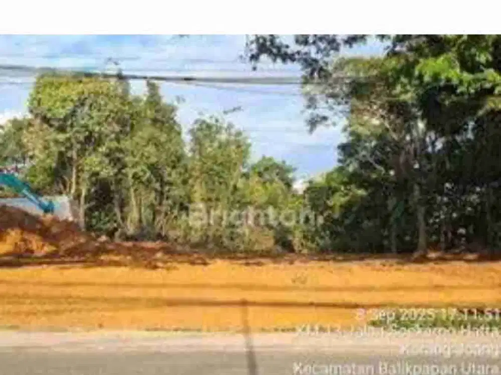 Dijual tanah datar pinggir jalan poros Soekarno Hatta KM 13. Nego.