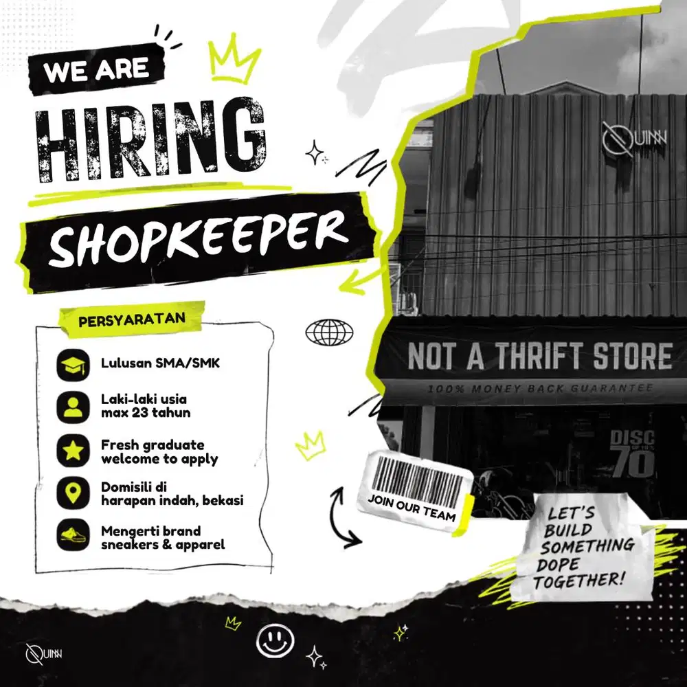 Penjaga Toko Apparel & Sneakers