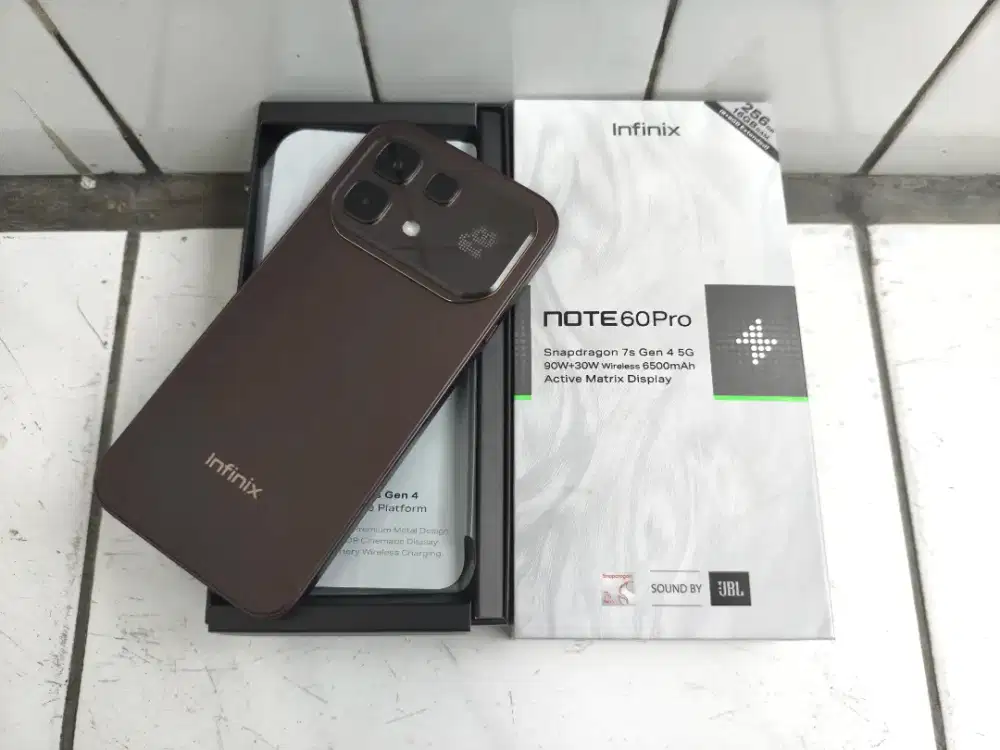 Infinix note 60 pro 5g Ram 8/256 lengkap mulus ori