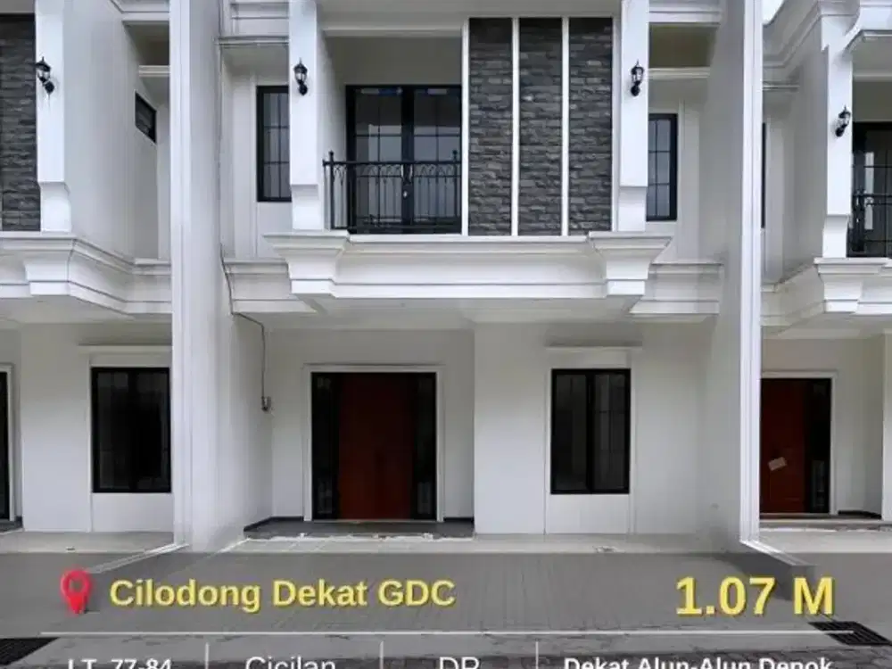 Rumah Murah Siap Huni Dalam Cluster di Cilodong Depok