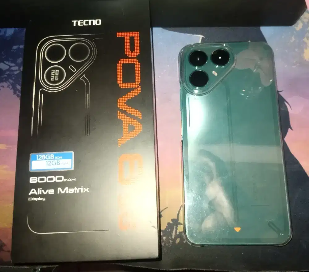 JUAL BEKAS TECNO POVA 8 5G 6/128GB MULUS 100% (COD, NEGO HALUS)