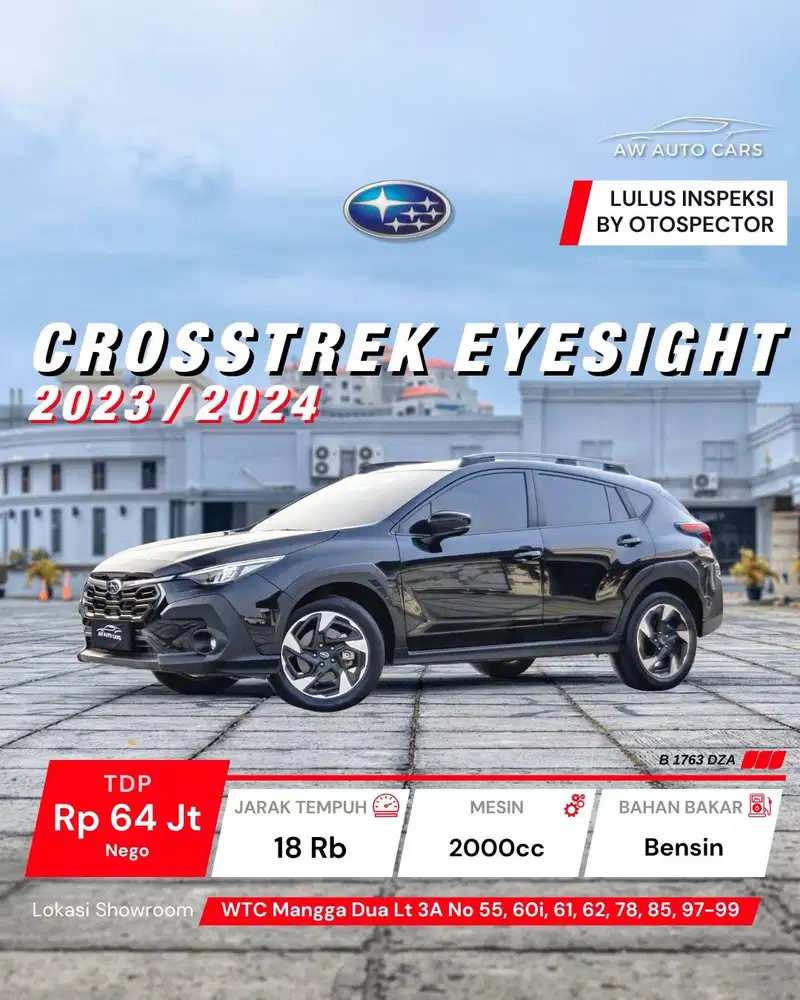 Subaru Crosstrek Eyesight 2024 NIK 2023 XV WRX Impreza 2025