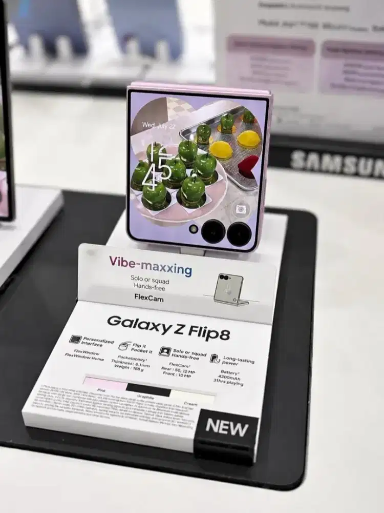 PROMO !!! SAMSUNG Z FLIP 8 12/512 BARU,SEGEL BERGARANSI