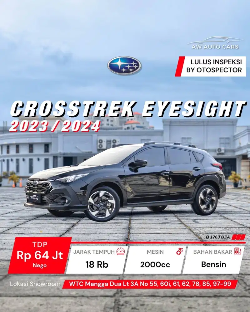 Subaru Crosstrek Eyesight 2024 NIK 2023 XV WRX Impreza Forester 2025