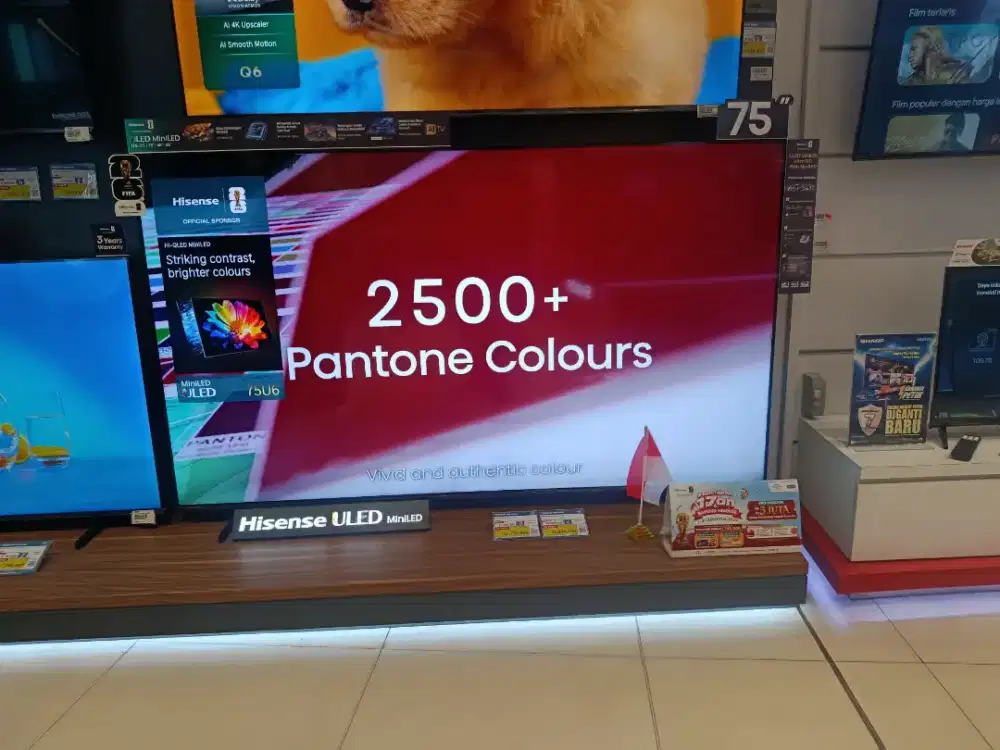 HISENSE 4K VIDAA QUANTUM 75INCH PAKAI HOMECREDIT FREE 2X 0%