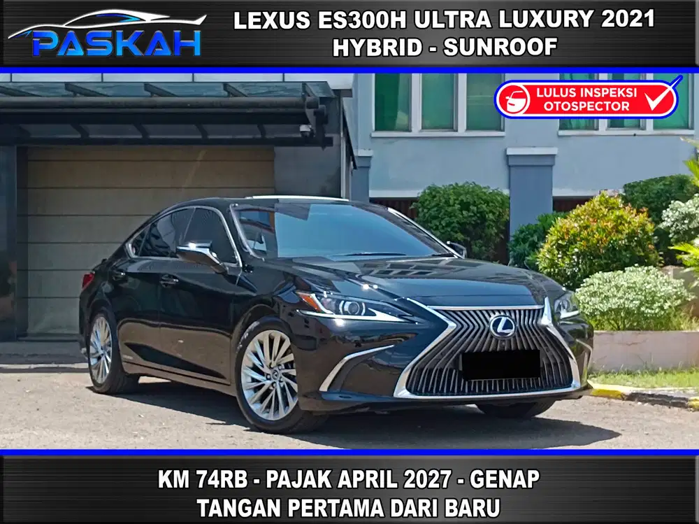 LEXUS ES300h ULTRA LUXURY 2021 HYBRID Bunga=4% PAJAK APRIL 2027 KM=74K