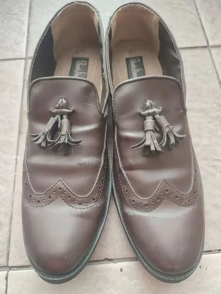 Sepatu kulit merek Giant Flames size 45