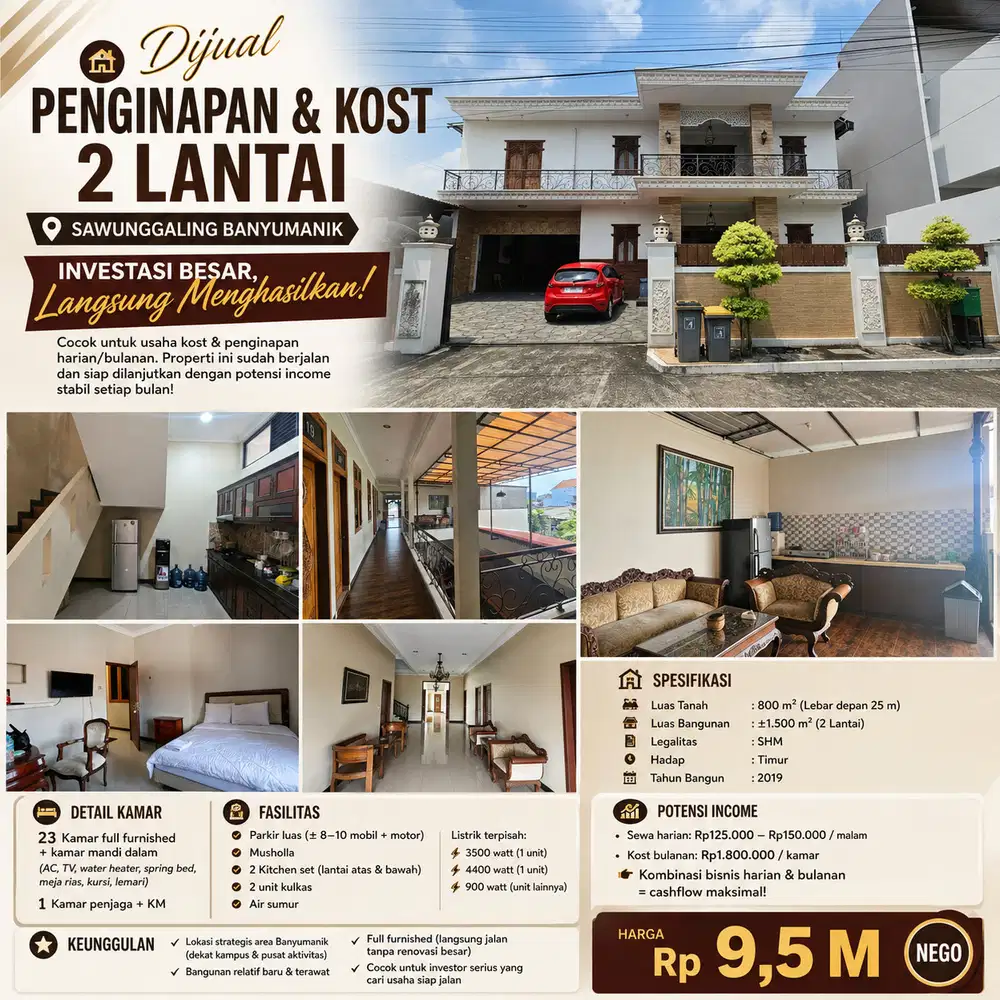 DIJUAL SAWUNGGALING BANYUMANIK 2LT/1500m VIEW LUAS UNTUNG CEPAT SEGERA